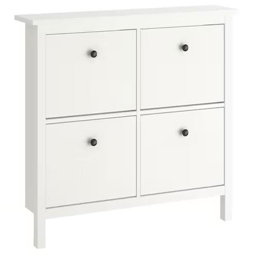 HEMNES Shoe Cabinet with 4 Compartments, White