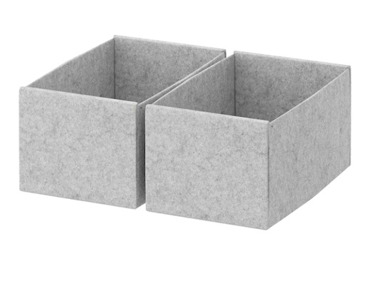 KOMPLEMENT Box, Light Grey, 15X27X12 cm