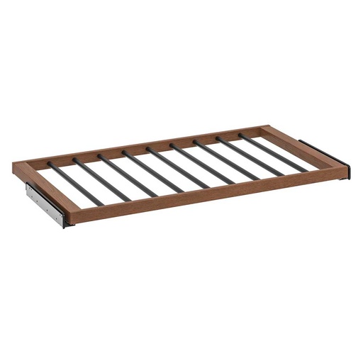 KOMPLEMENT Pull-out Trouser Hanger, Brown Stained Ash Effect 100X58 cm