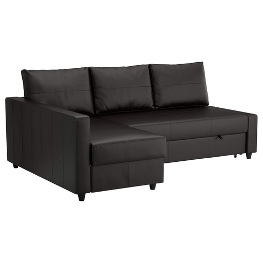 FRIHETEN Corner Sofa-Bed with Storage, Bomstad Black-