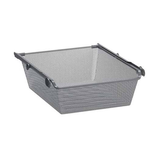 IKEA KOMPLEMENT Mesh Basket with Pull-out Rail Dark Grey 50X58 cm