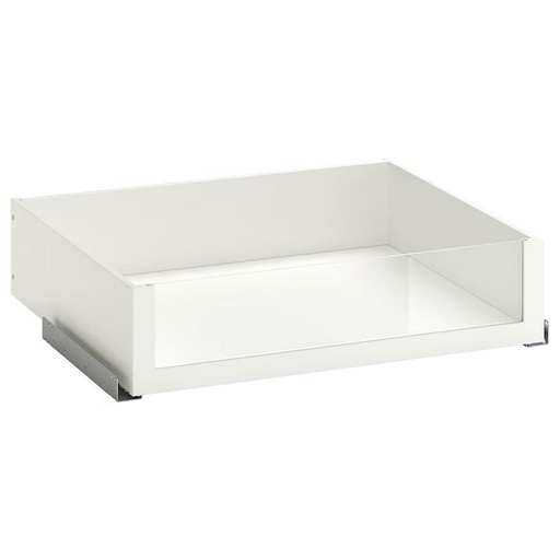 IKEA KOMPLEMENT Drawer with Glass Front, White, 75X58 cm