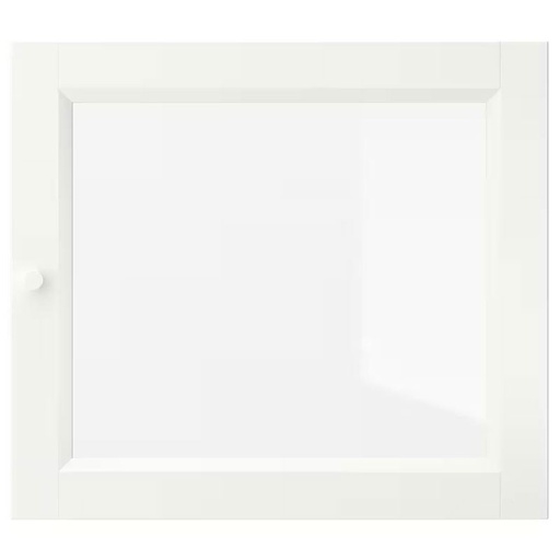 OXBERG glass door white 40x35 cm