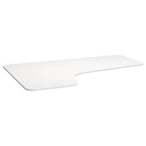 BEKANT Right-Hand Corner Table Top, White, 160X110 cm (only table top)