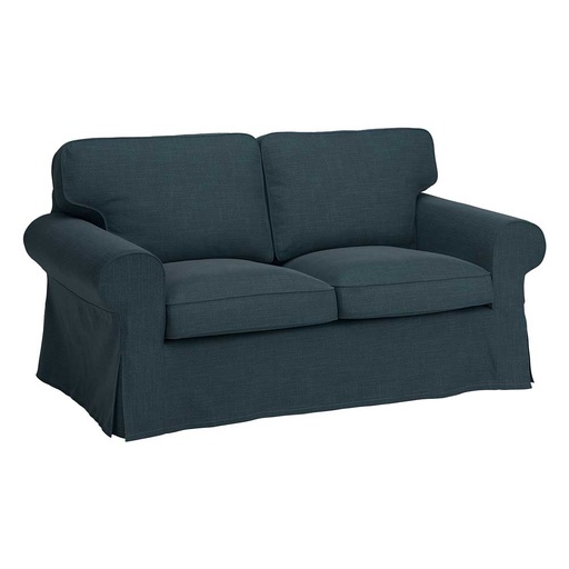 IKEA EKTORP Cover Two-Seat Sofa, Hillared Dark Blue (Cover Only)