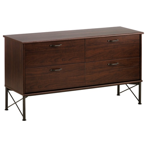 MUSKEN Chest of 4 Drawers, Brown