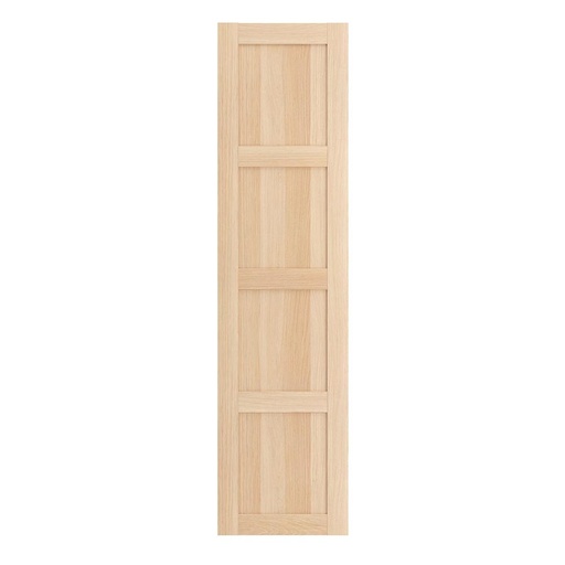 BERGSBO Door with Hinges, White Stained Oak Effect 50X195 cm