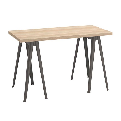 LAGKAPTEN Desk White Stained Oak Effect-Dark Grey 120X60 cm
