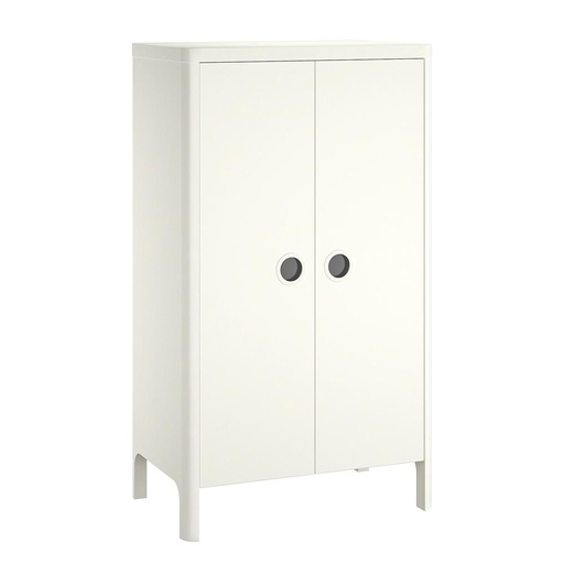Busunge Wardrobe, White, 80X140cm