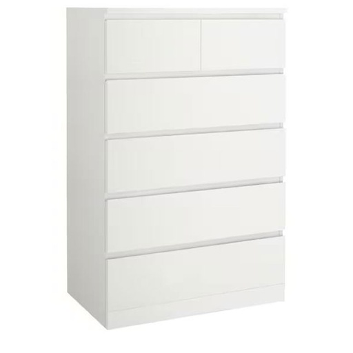 MALM Chest of 6 Drawers,Tallboy, White