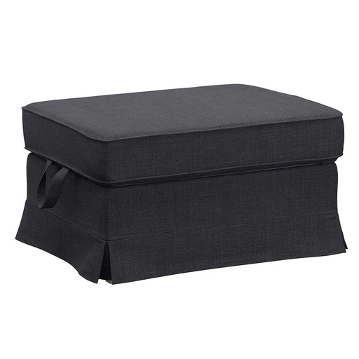 EKTORP Footstool Cover, Hillared Anthracite