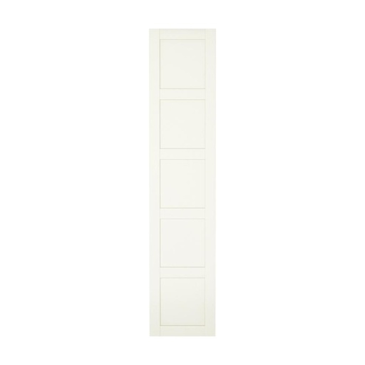 BERGSBO Door with Hinges, White 37X229 cm