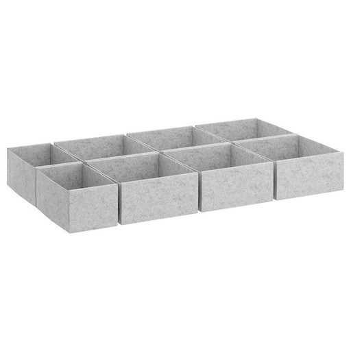 KOMPLEMENT Box, Set of 8, Light Grey, 100X58 cm