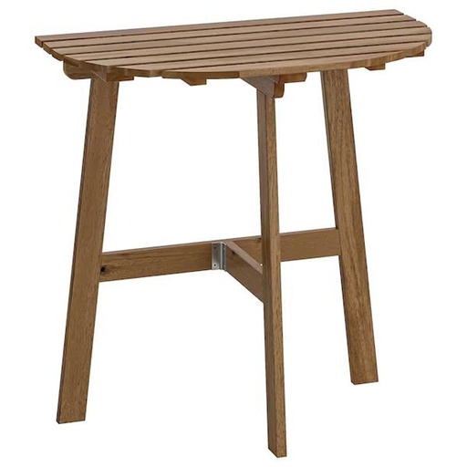 Askholmen Table for Wall, Outdoor, Folding Light Brown Grey-Brown Stained