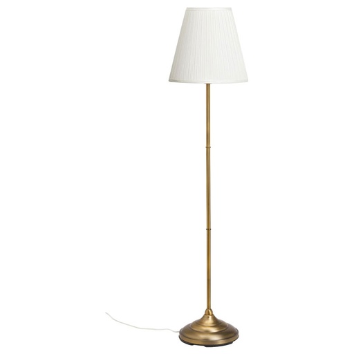 IKEA Arstid Floor Lamp, Brass, White