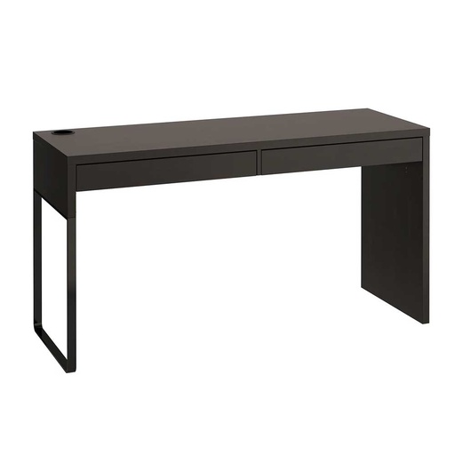 MICKE Desk Black Brown, 142X50 cm