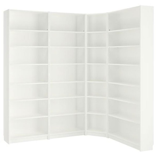 BILLY Bookcase, White, 215/135x28x237 cm