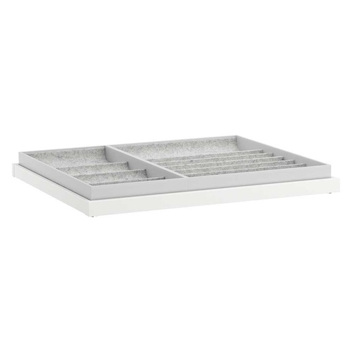 KOMPLEMENT Pull-out Tray with Insert, White 75X58 cm