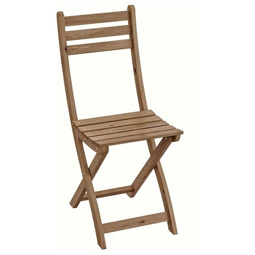 Askholmen Chair, outdoor foldable light brown stained