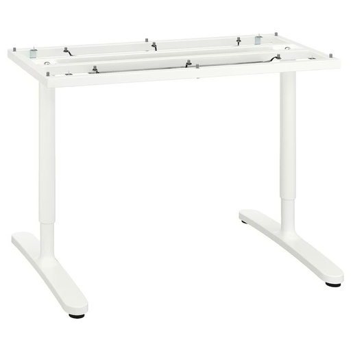 BEKANT Underframe for Table Top, White, 140X60 cm