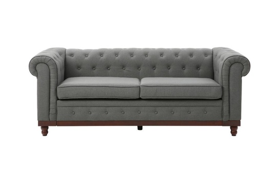 Chesterfield QATAR 3 Seater Sofa Dark Grey Color