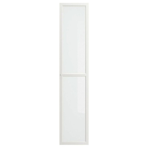 OXBERG Glass Door, White,40x192cm