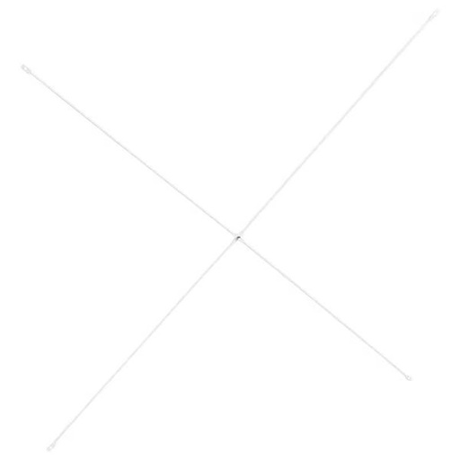 Elvarli Cross-Brace, White, 80 cm