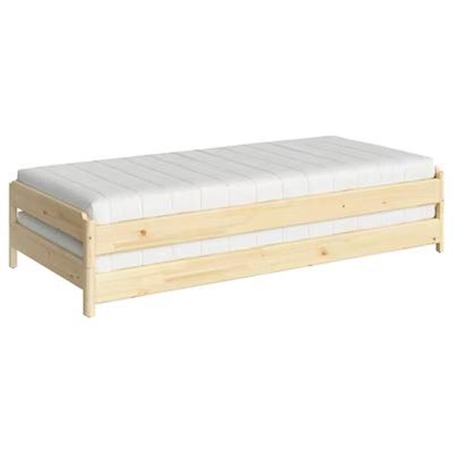 Utaker Stackable Bed, Pine (no mattress)