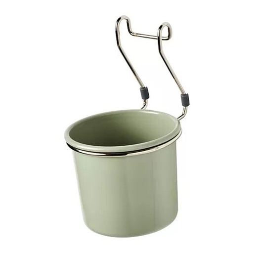 HULTARP Container Green, Nickel-Plated 14X16 cm