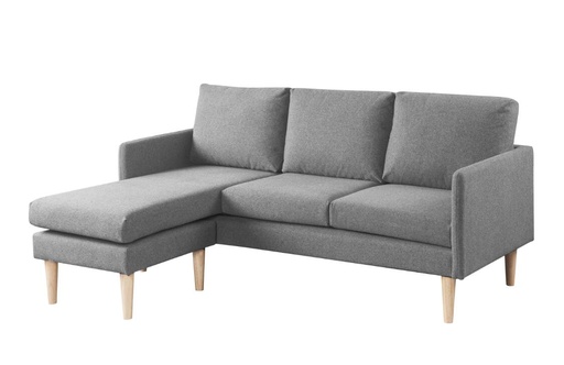 Fife L Shape Sofa, Light Grey