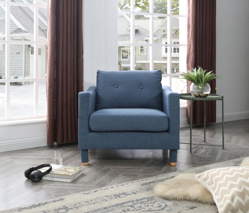 Zaire One Seater Armchair, Blue