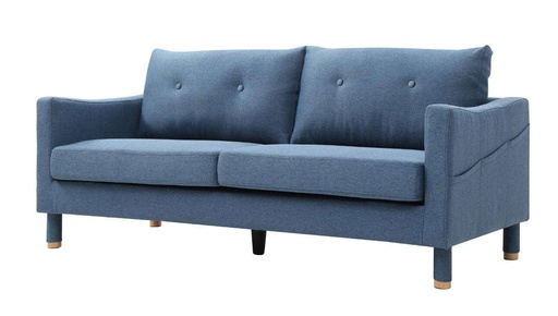Zaire Blue 3 Seater Sofa