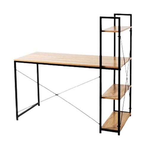 BAGUIO Desk with Shelf, 120X64X120 cm
