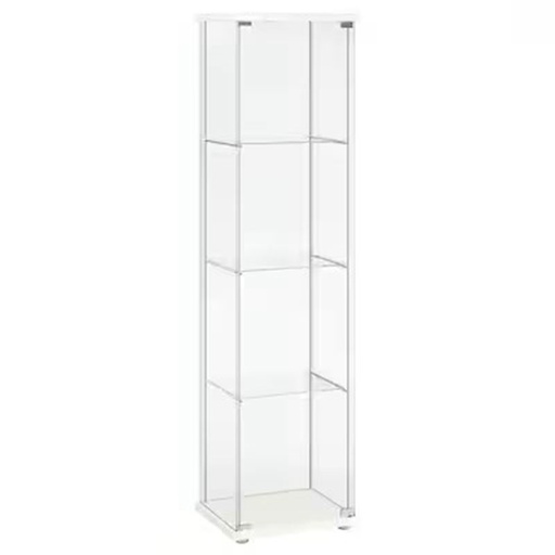 DETOLF Glass-Door Cabinet, White,43X163