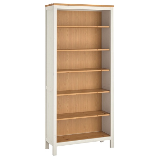 HEMNES Bookcase, White Stain-Light Brown 90X198 cm