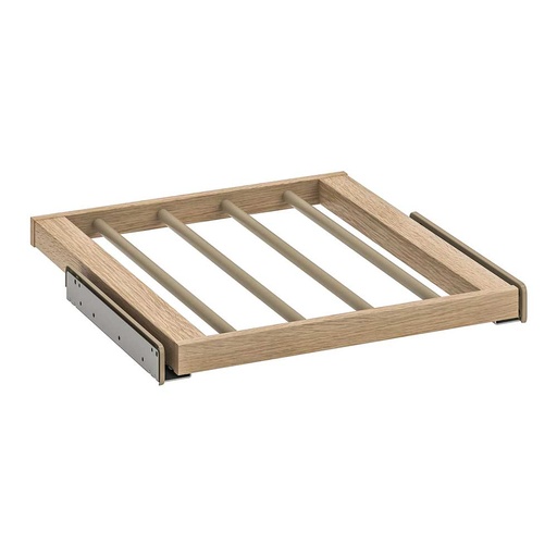 KOMPLEMENT Pull-Out Trouser Hanger, White Stained Oak Effect 50X58 cm