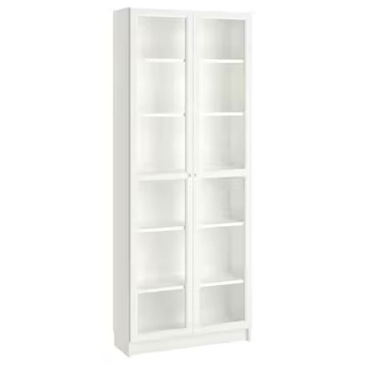 BILLY - OXBERG Bookcase, White,80x30x202 cm