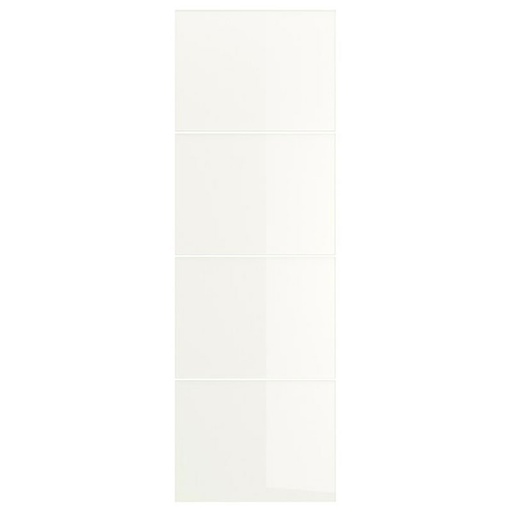Färvik 4 Panels for Sliding Door Frame White Glass 75X236 cm