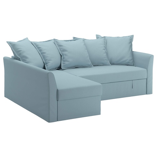 HOLMSUND Corner Sofa-Bed, Orrsta Light Blue