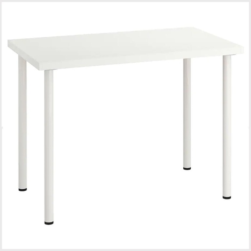 LINNMON Table Top White with ADILS White Legs 100X60