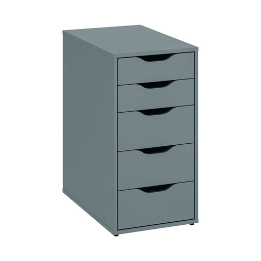 ALEX Drawer Unit Grey-Turquoise 36X70 cm