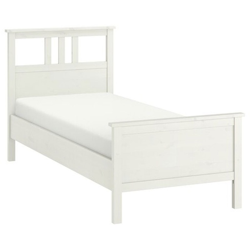 HEMNES Bed Frame, White Stain, Luröy, 90X200cm