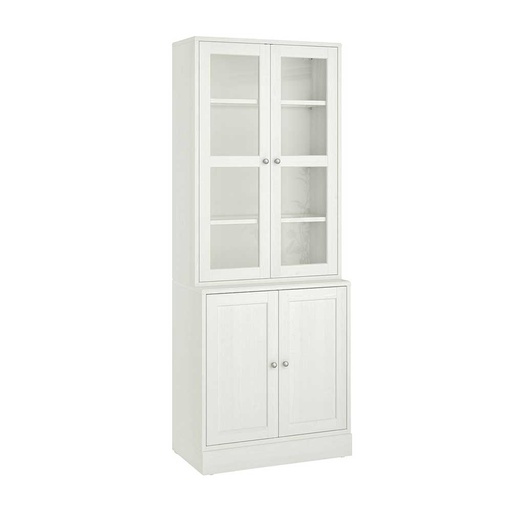 HAVSTA Storage Combination W Glass-Doors, White,Size 81X47X212 cm