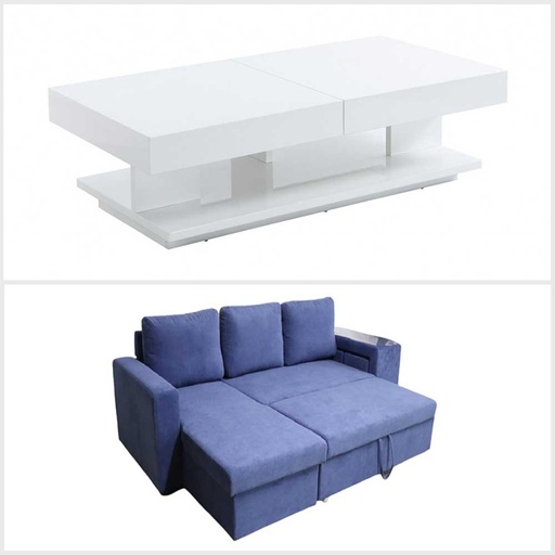 Idiya FUKUOA-Fortdodge Sofa Set - Blue