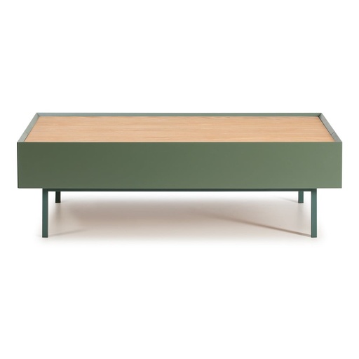 KENTUCKY Coffee Table with Two Drawers,green