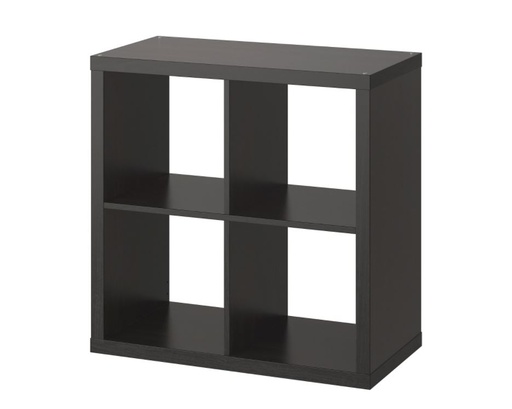 KALLAX Shelving Unit, Black-Brown,2X2