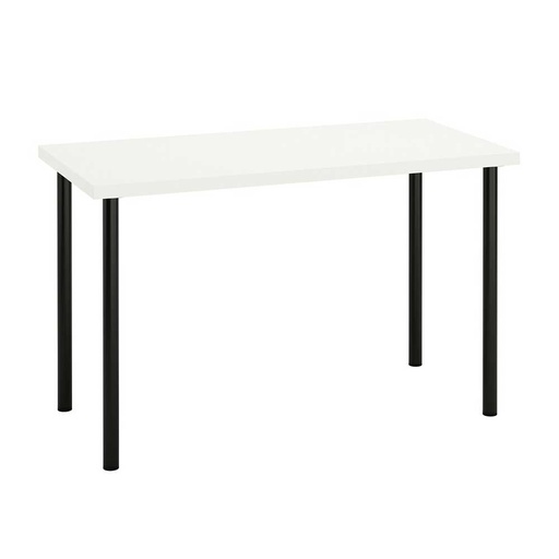 LAGKAPTEN - ADILS Desk White-Black 120×60 cm