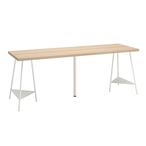 LAGKAPTEN - TILLSLAG Desk White Stained Oak, White 200X60 cm