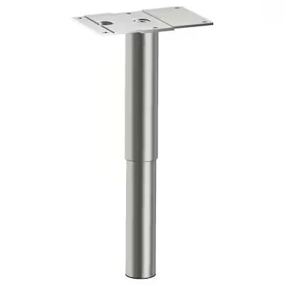 IKEA GODMORGON leg round/stainless steel 15/25 cm