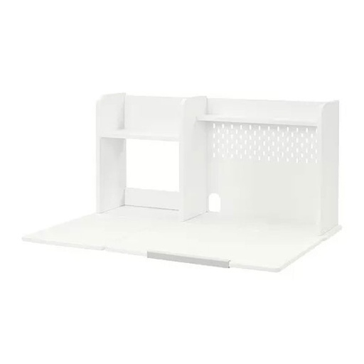 BERGLARKA desk top and shelf white 100x70